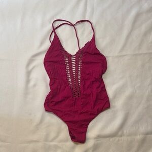 Billabong Magenta One Piece Swimsuit